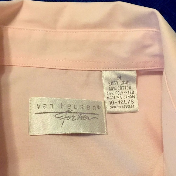 Van Heusen Pink Easy Care Shirt SM NWOT - Picture 4 of 5